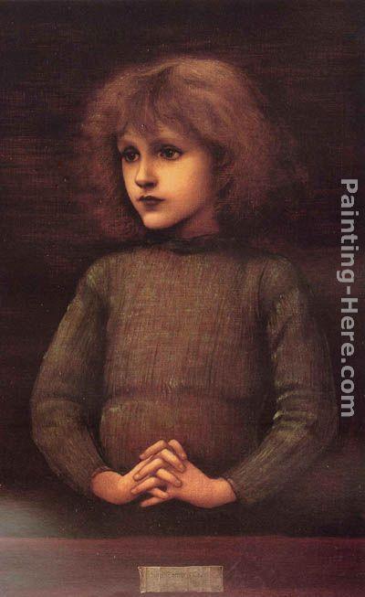 Edward Burne-Jones Portrait of a Young Boy